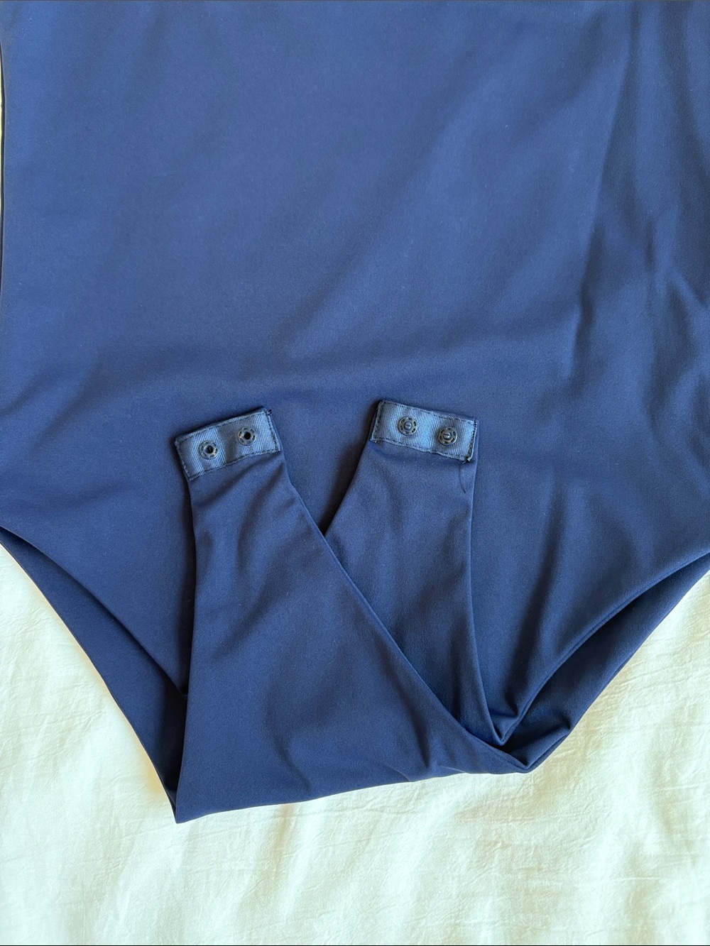 L|C Lizette Collection Medium Navy Square Neck Bodysuit - Picture 3 of 8
